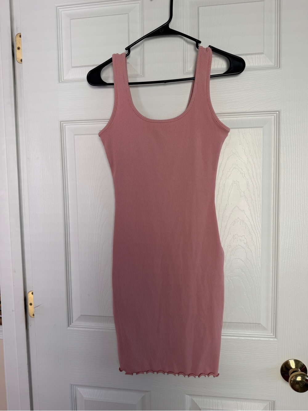 Maternity Ribbed Tank Bodycon Dress - Dusty Rose